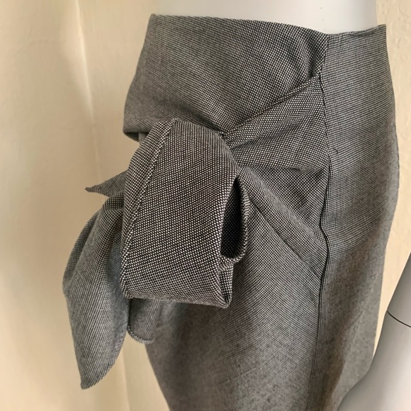 3.1 PHILLIP LIM Vintage Wool Blend Skirt Black & White Textured - Picture 9 of 15